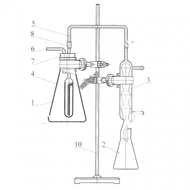 Аппарат для определения летучих кислот ГФ 5.784.224
