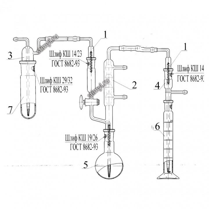 Установка для определения серосодержащих соединений в растительных маслах